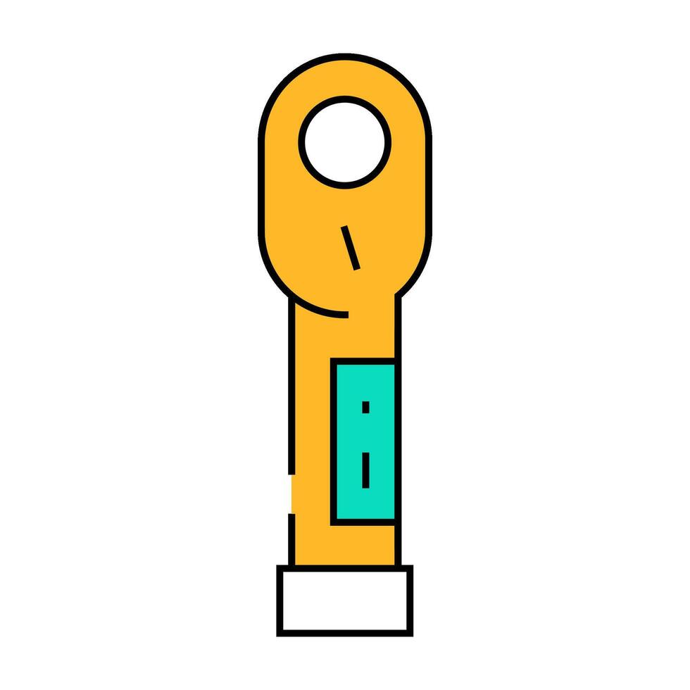 torque wrench icon color illustration vector