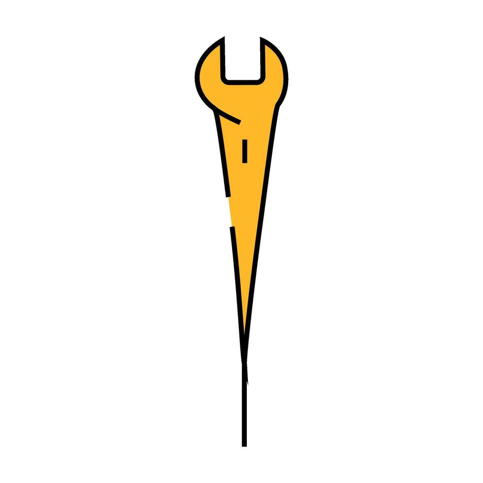 spud wrench icon color illustration vector