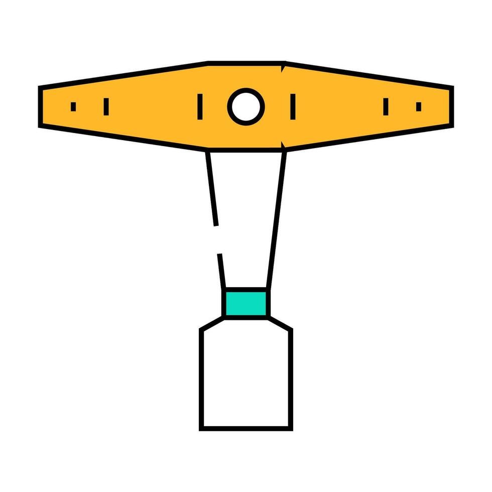 drum key icon color illustration vector