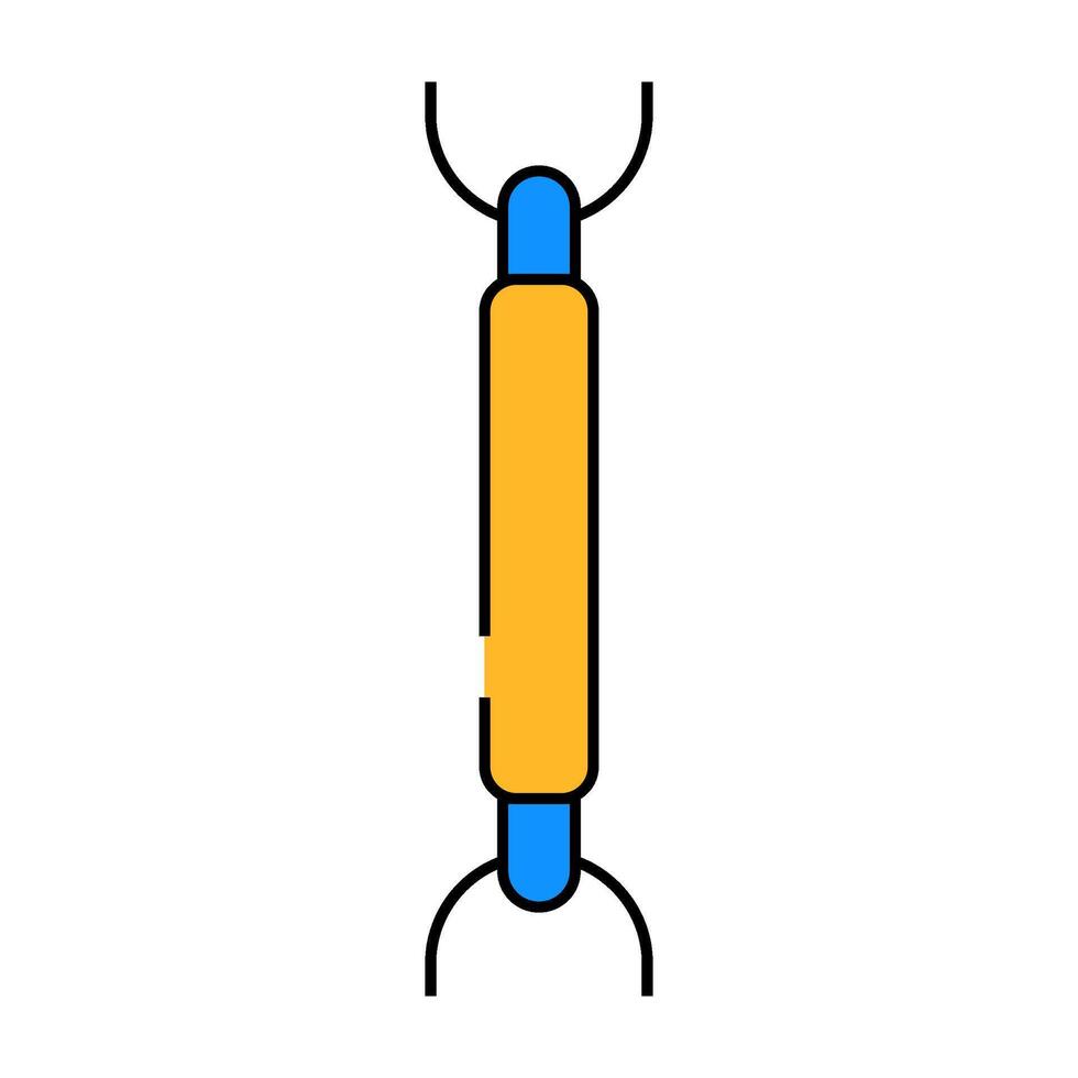 bar chain icon color illustration vector