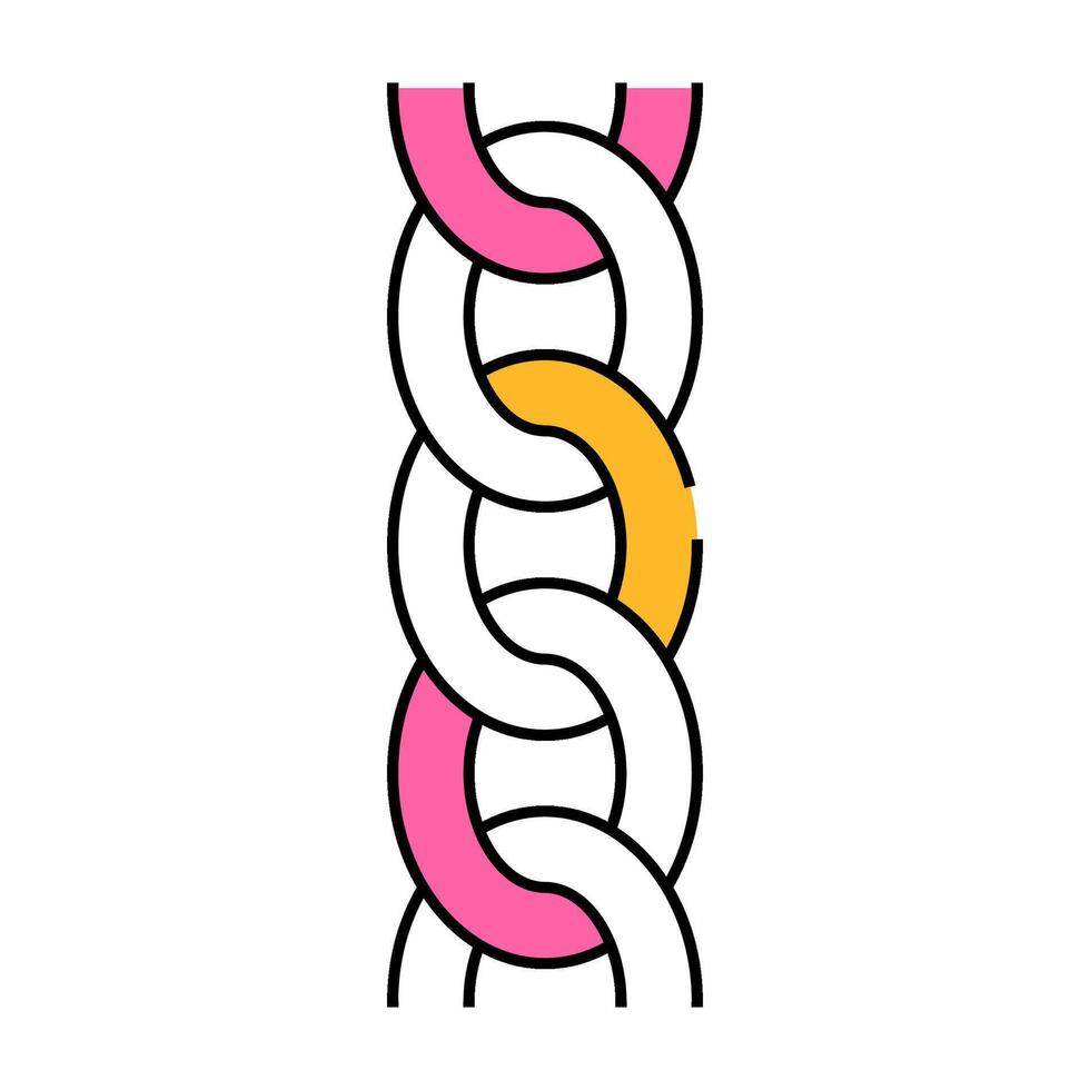 curb chain icon color illustration vector