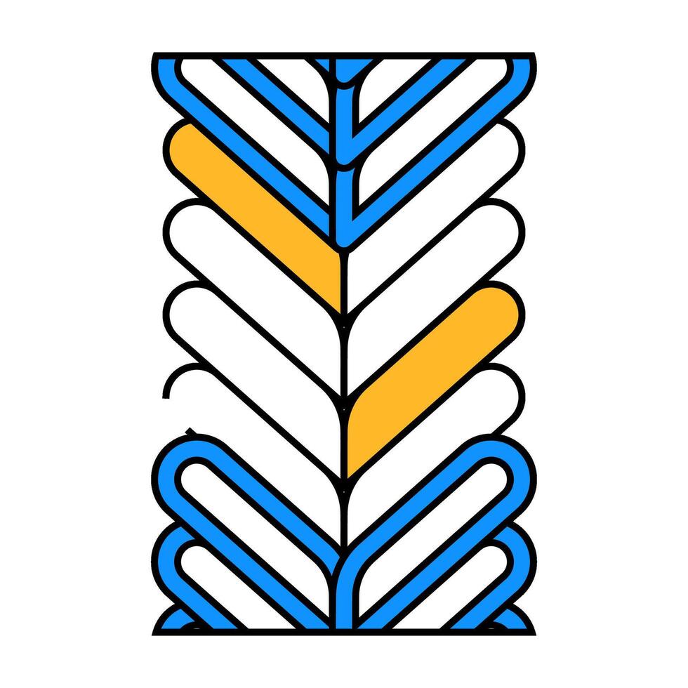 foxtail chain icon color illustration vector