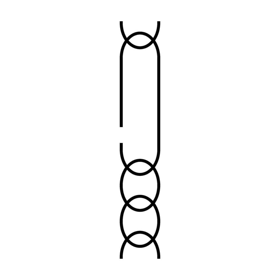 figaro chain icon color illustration vector
