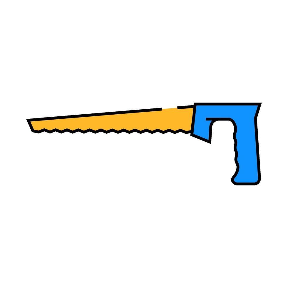 compass saw icon color illustration vector