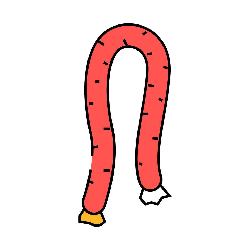 german sausage meat icon color illustration vector
