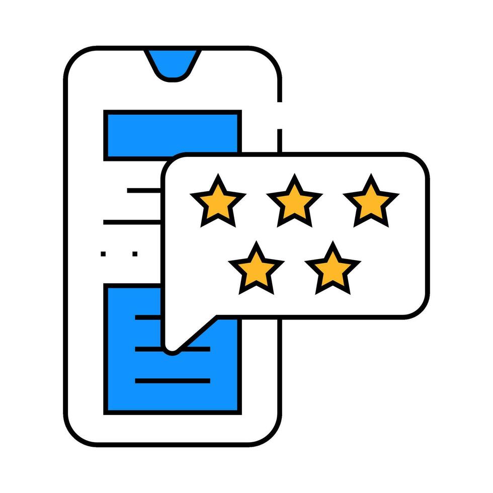 app testimonial testimonial icon color illustration vector
