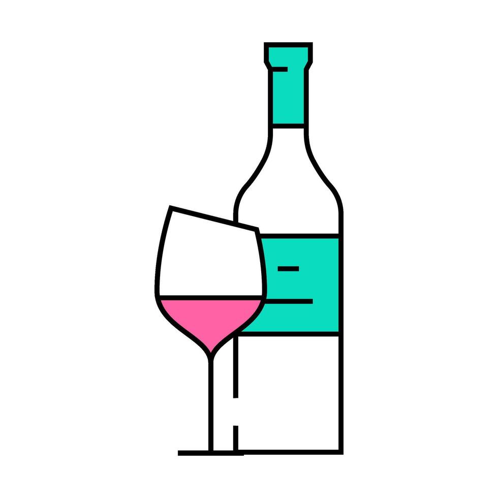 syrah red wine icon color illustration vector