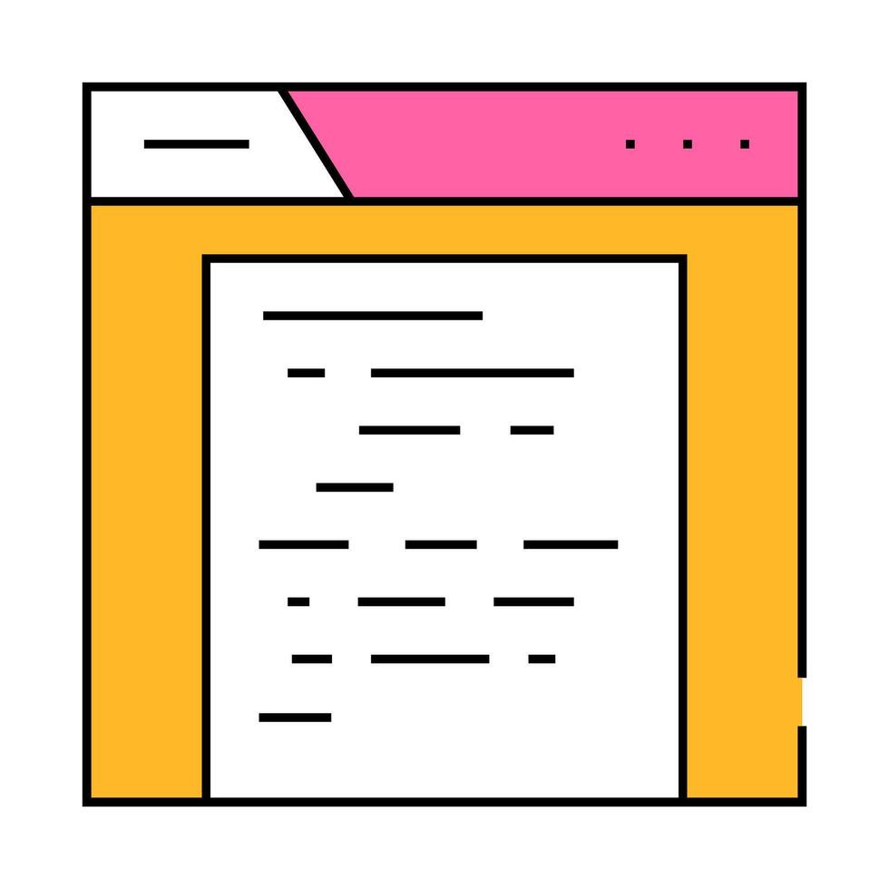 archive folder icon color illustration vector