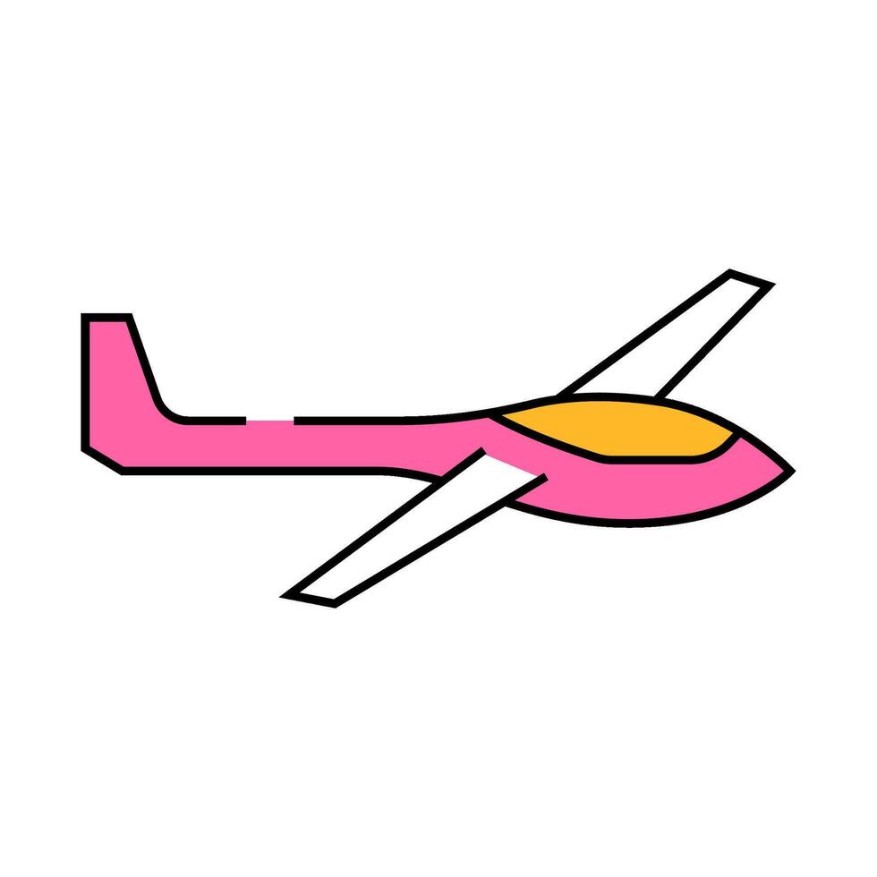 glider airplane aircraft outerwear female clothes girls set icon color illustration vector