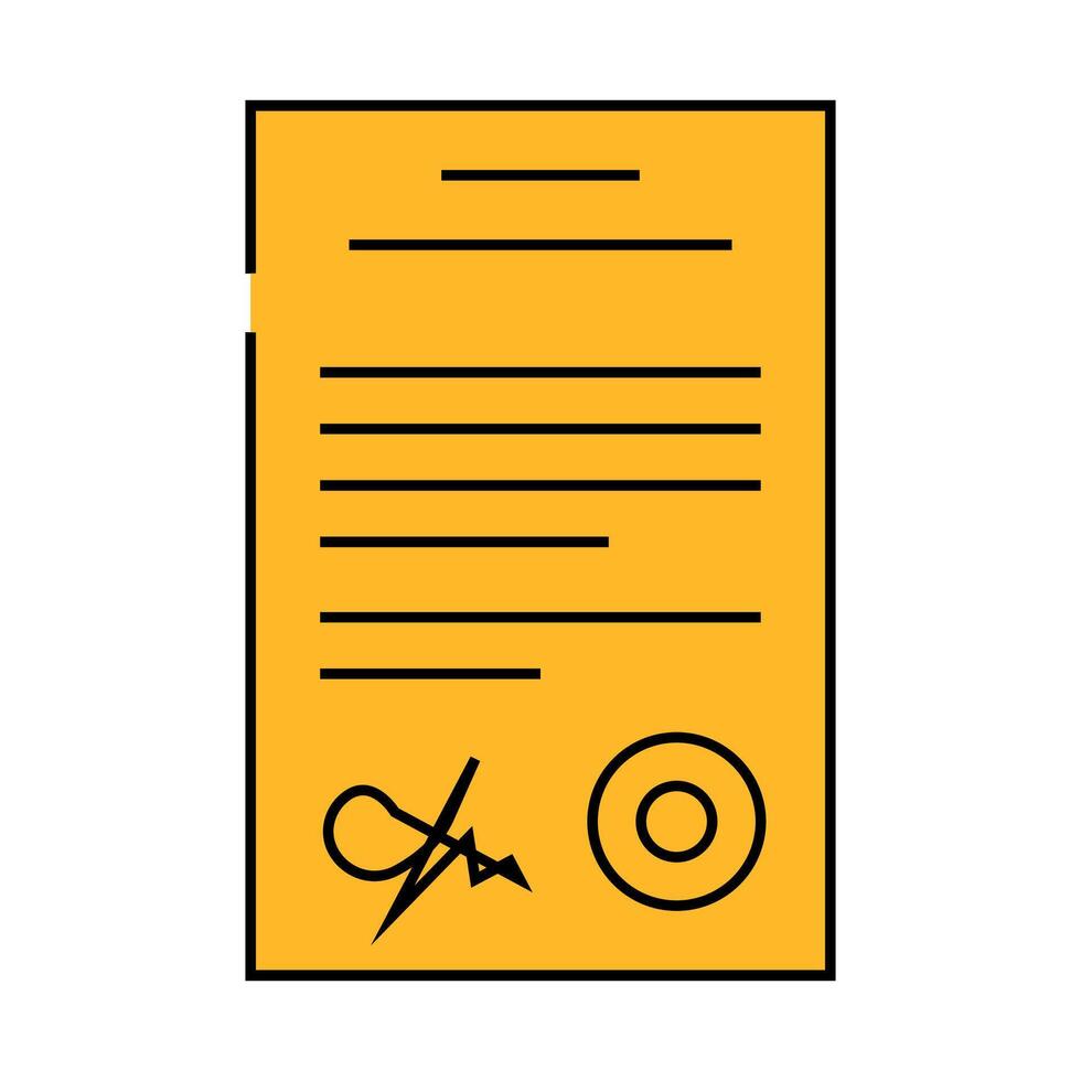 document folder icon color illustration vector