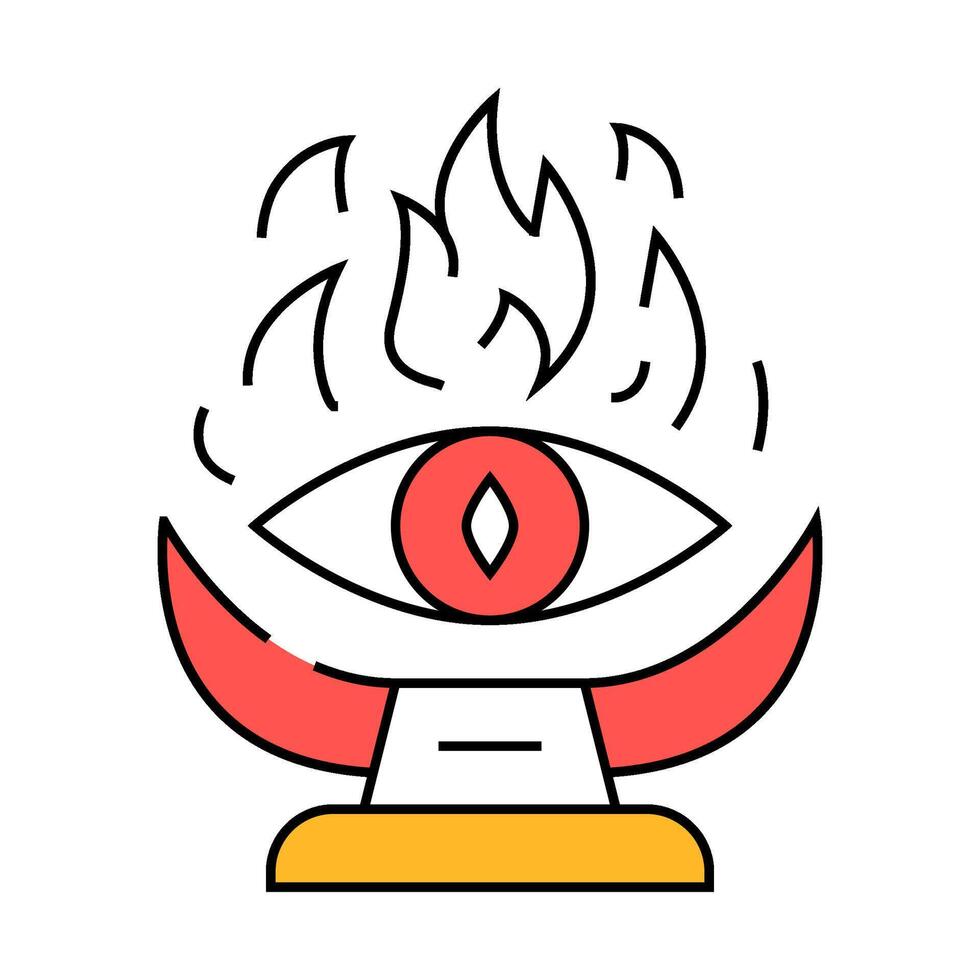 inferno icon color illustration vector