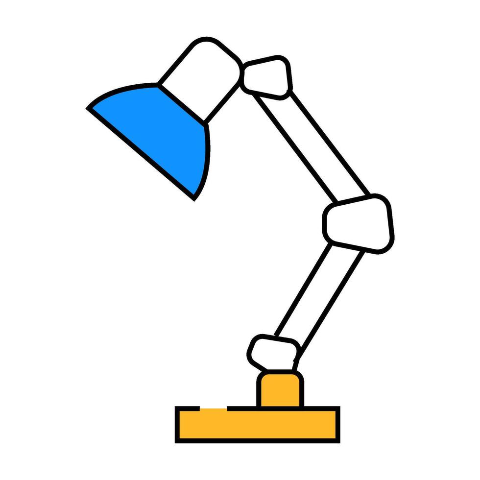 night table lamp icon color illustration vector