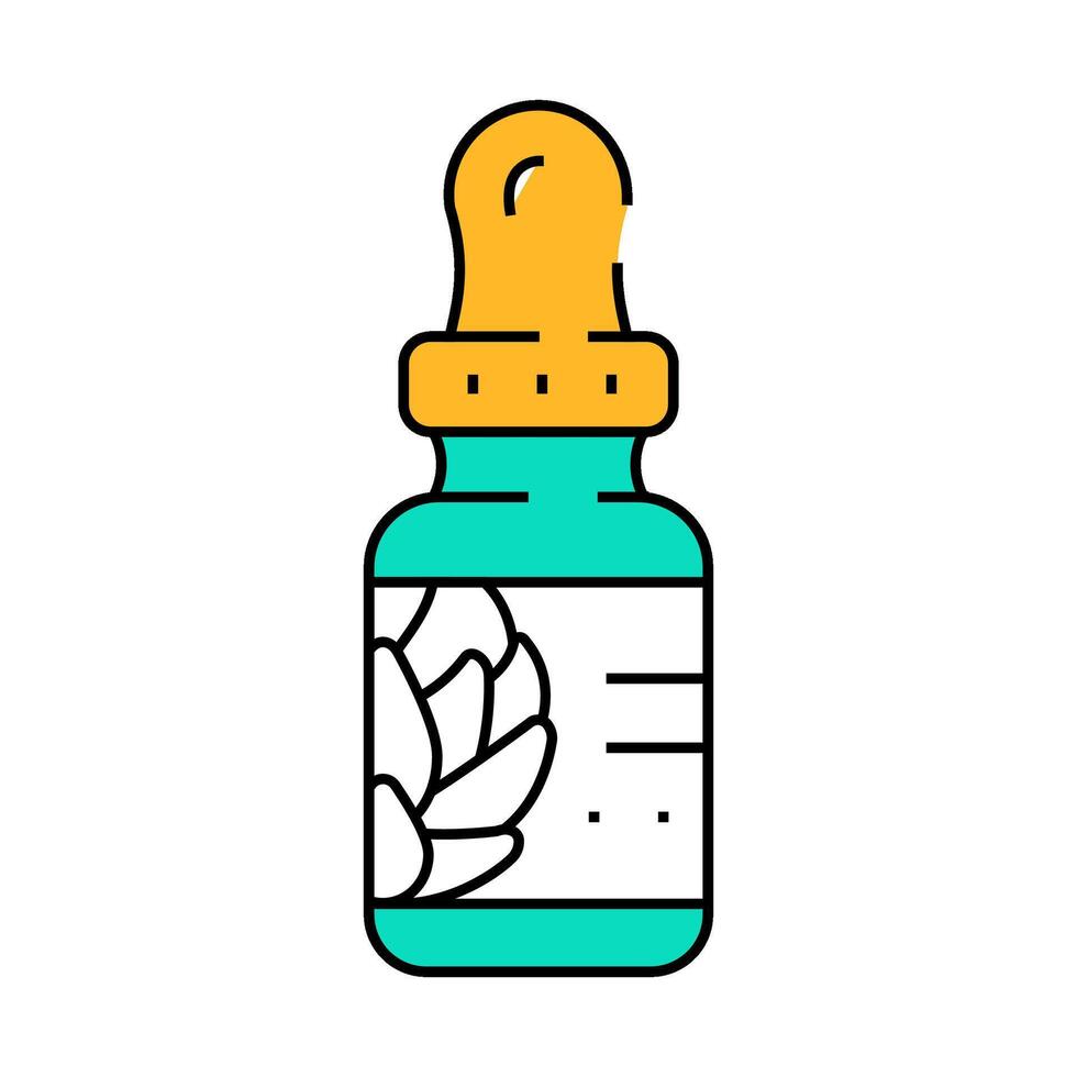 cosmetics artichoke icon color illustration vector