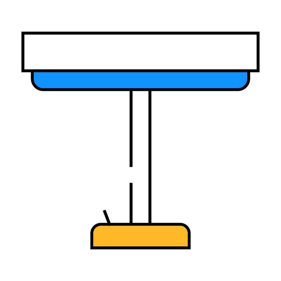 office table lamp icon color illustration vector