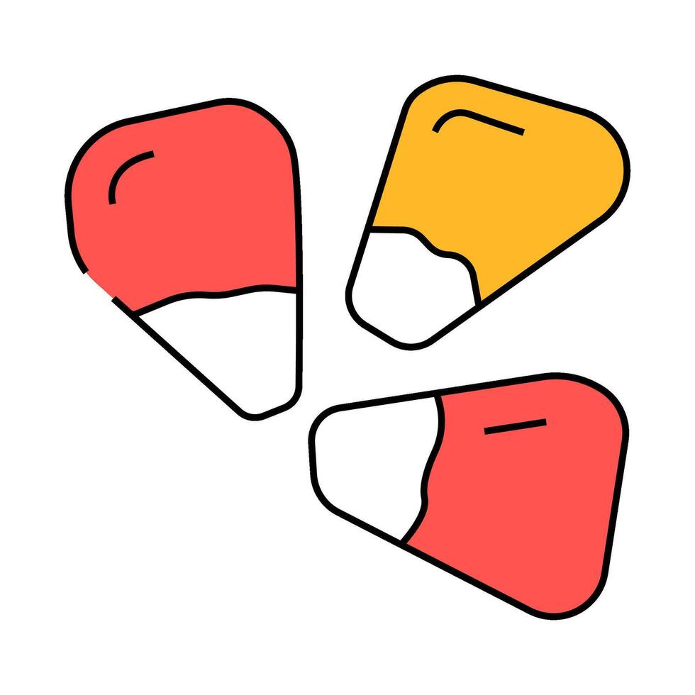 grain pomegranate red fruit icon color illustration vector