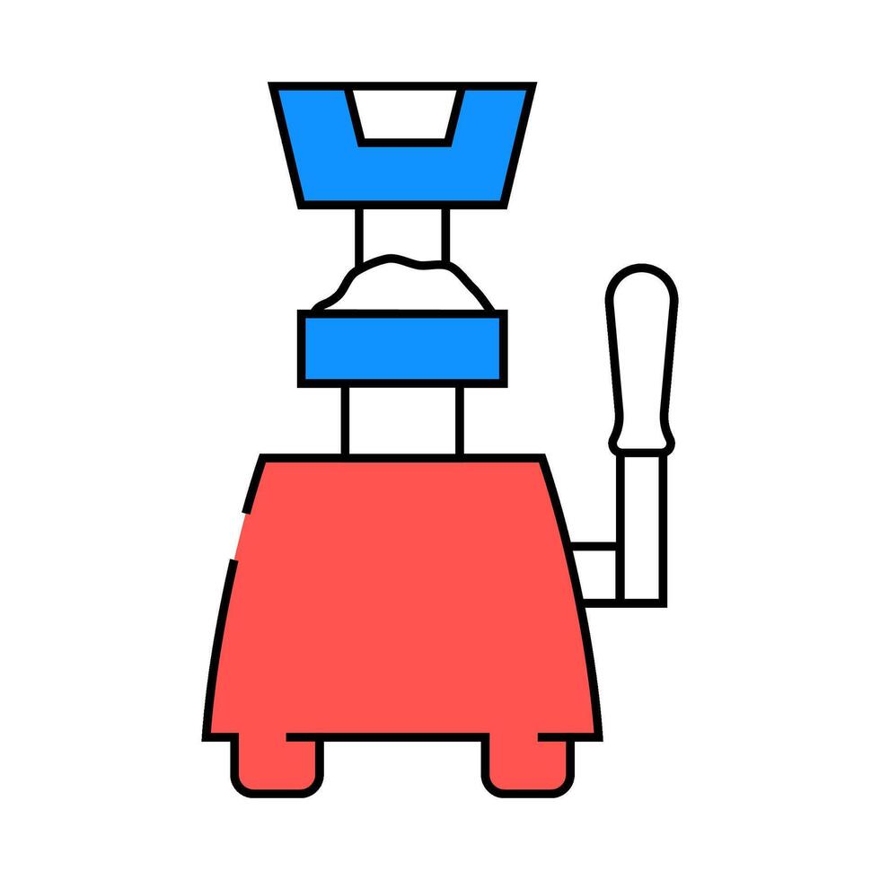 hamburger presses icon color illustration vector