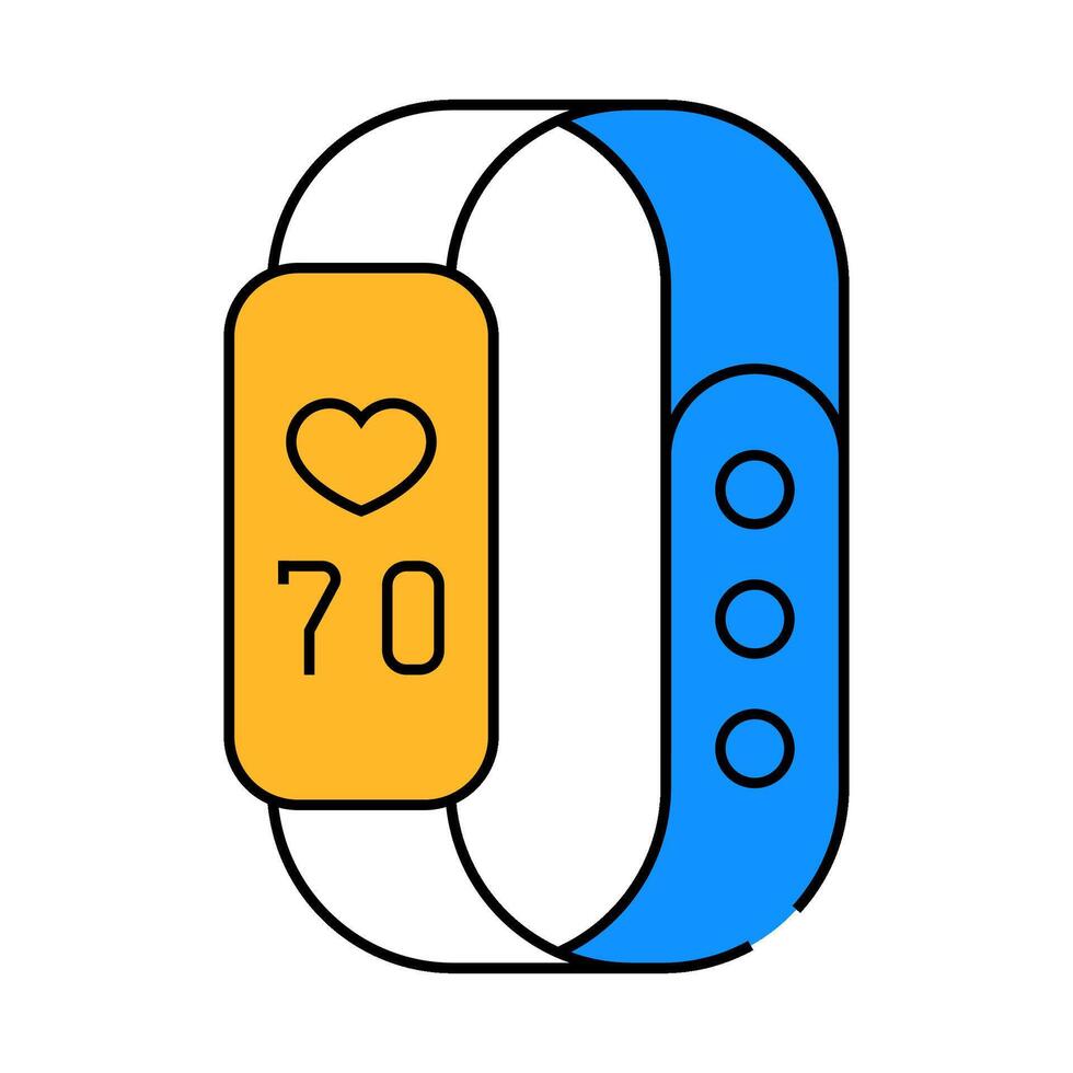 bracelet fitness sport icon color illustration vector