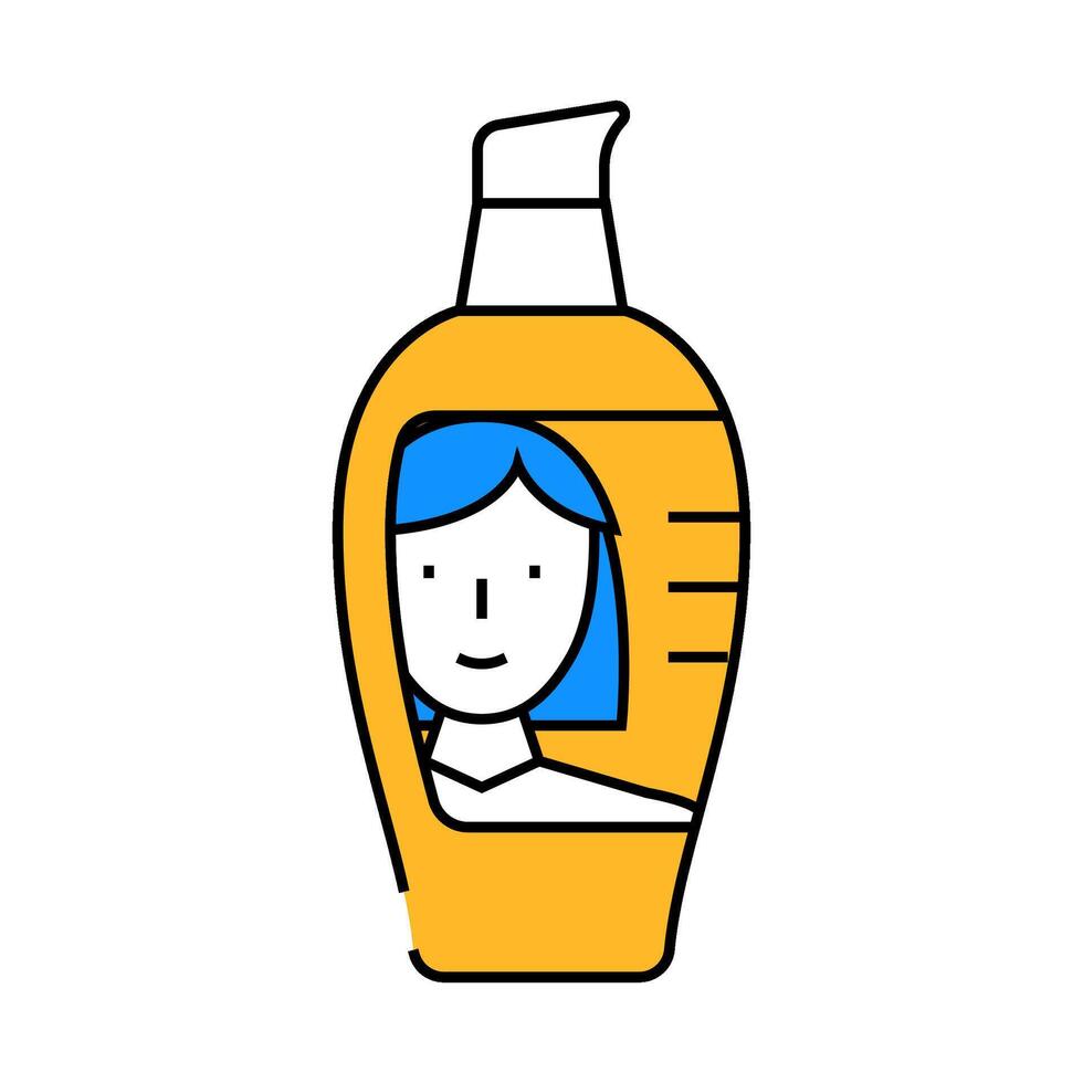 face moisturizer cream icon color illustration vector