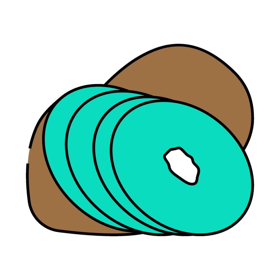 kiwi sweet icon color illustration vector