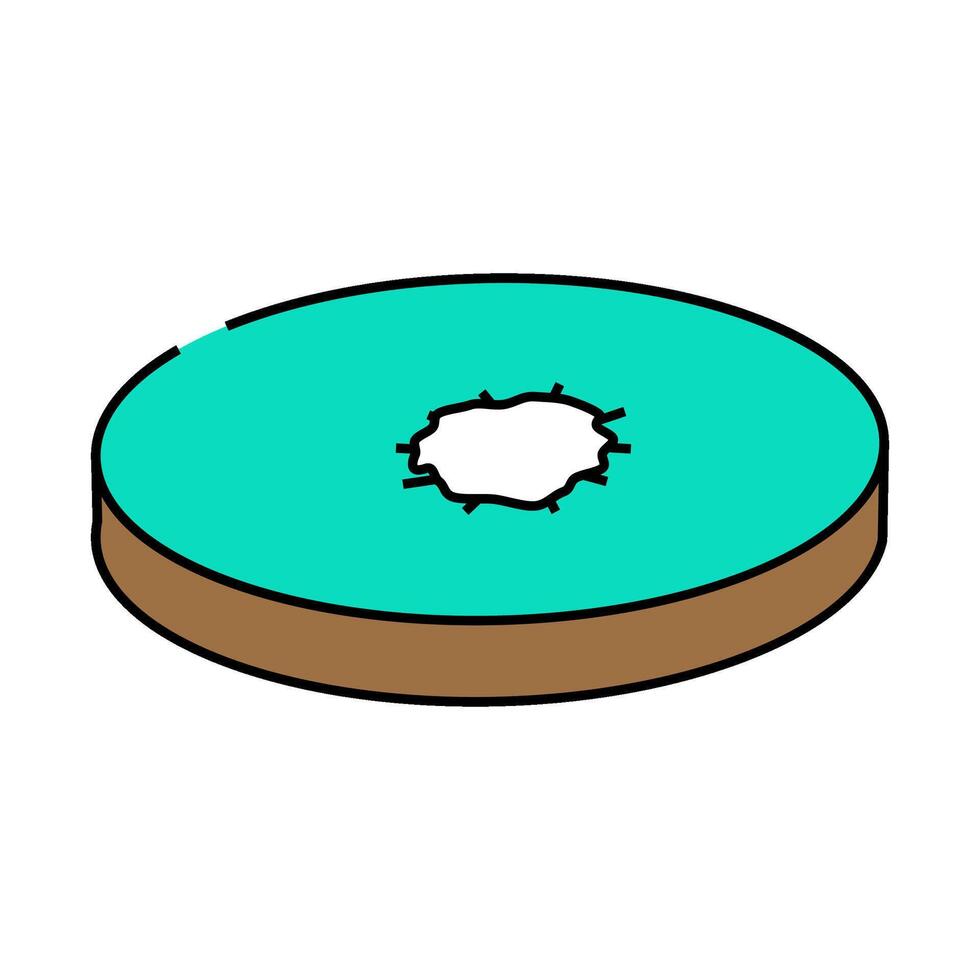 slice kiwi icon color illustration vector