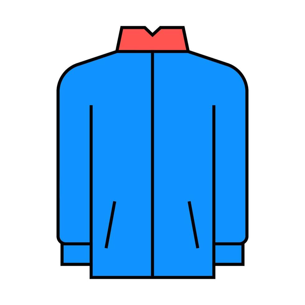 windproof outerwear male icon color illustration vector
