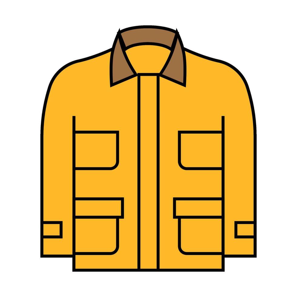chore outerwear male icon color illustration vector