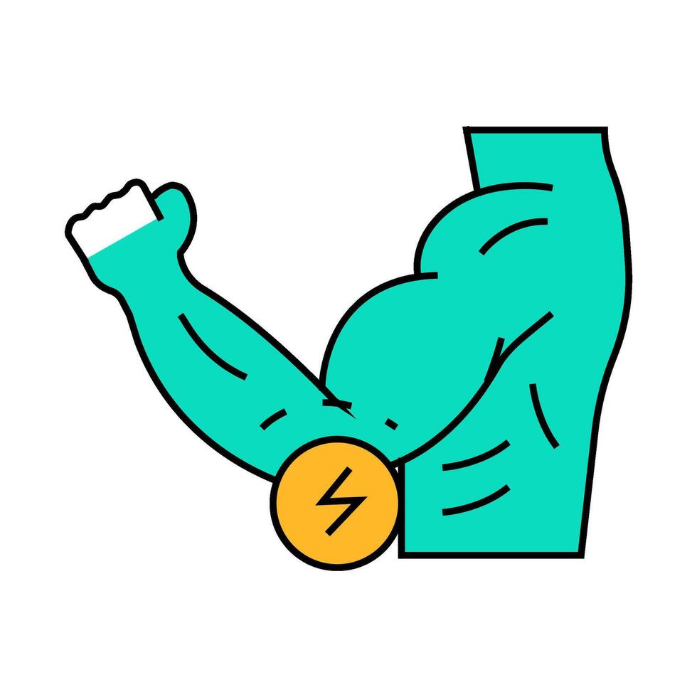 elbow pain body ache icon color illustration vector