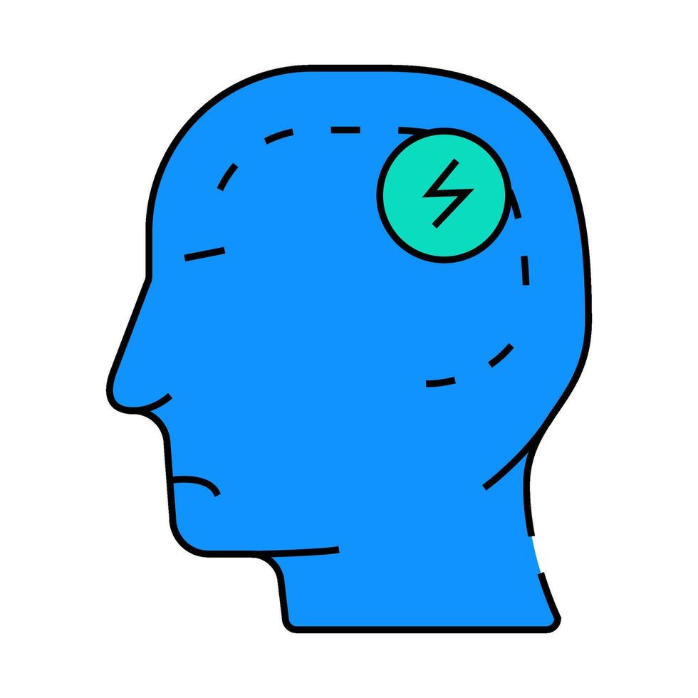 head pain body ache icon color illustration vector