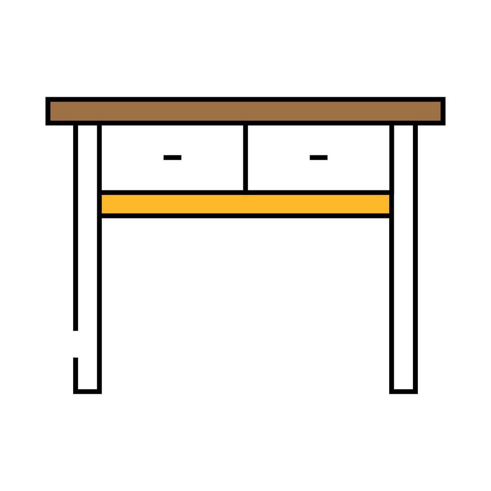 table living room icon color illustration vector