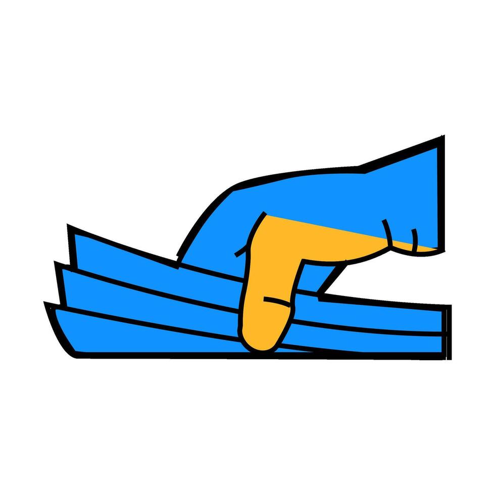 paperwork document icon color illustration vector