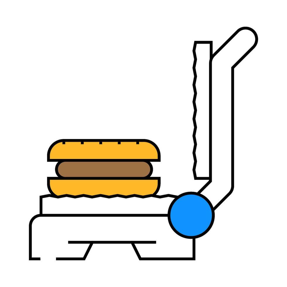 sandwich maker home accessory icon color illustration vector