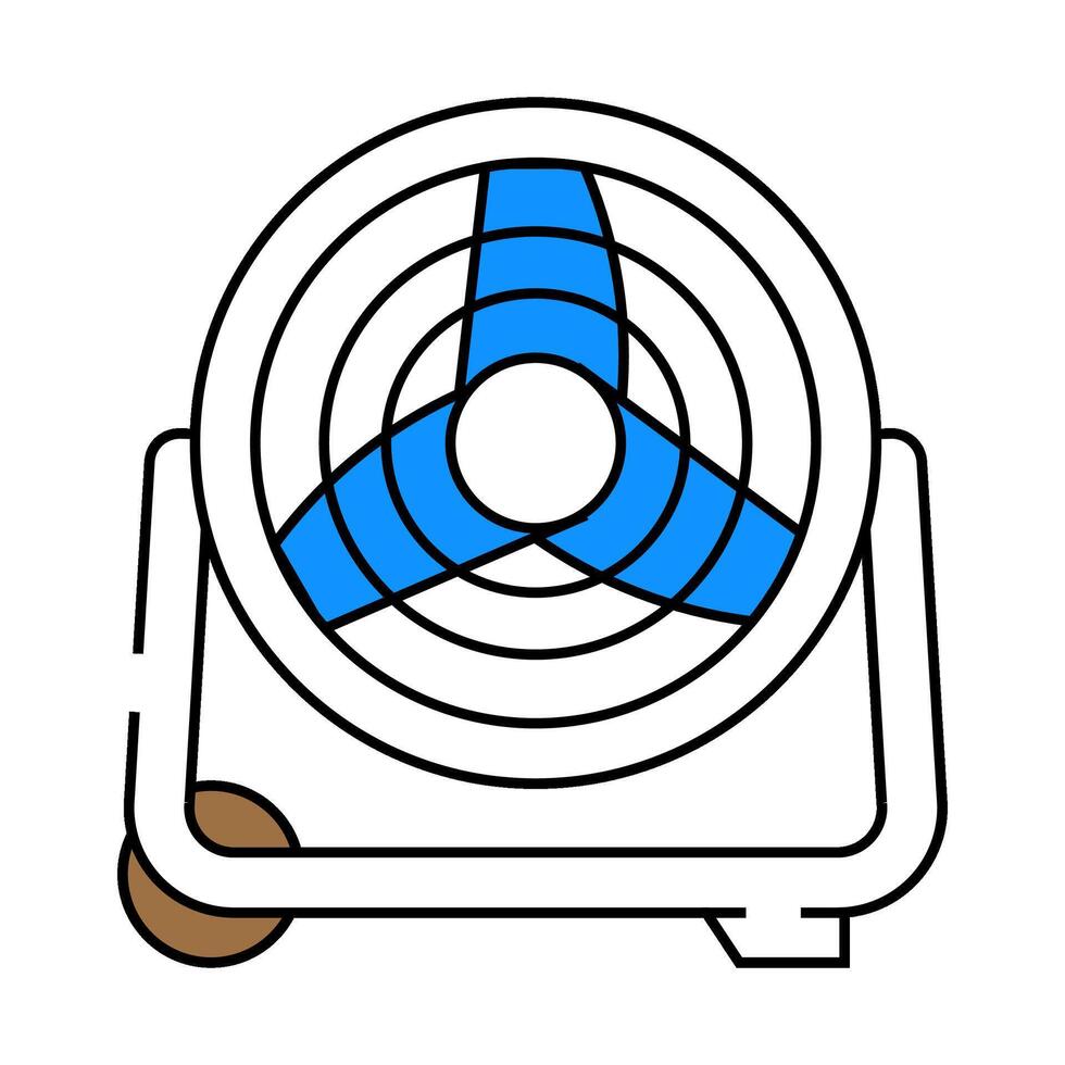 utility fan garage tool icon color illustration vector