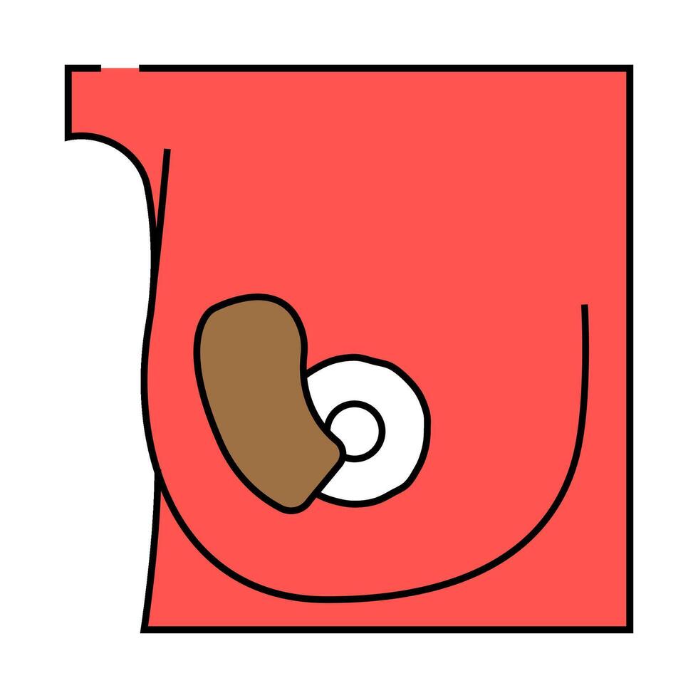 breast cancer icon color illustration vector