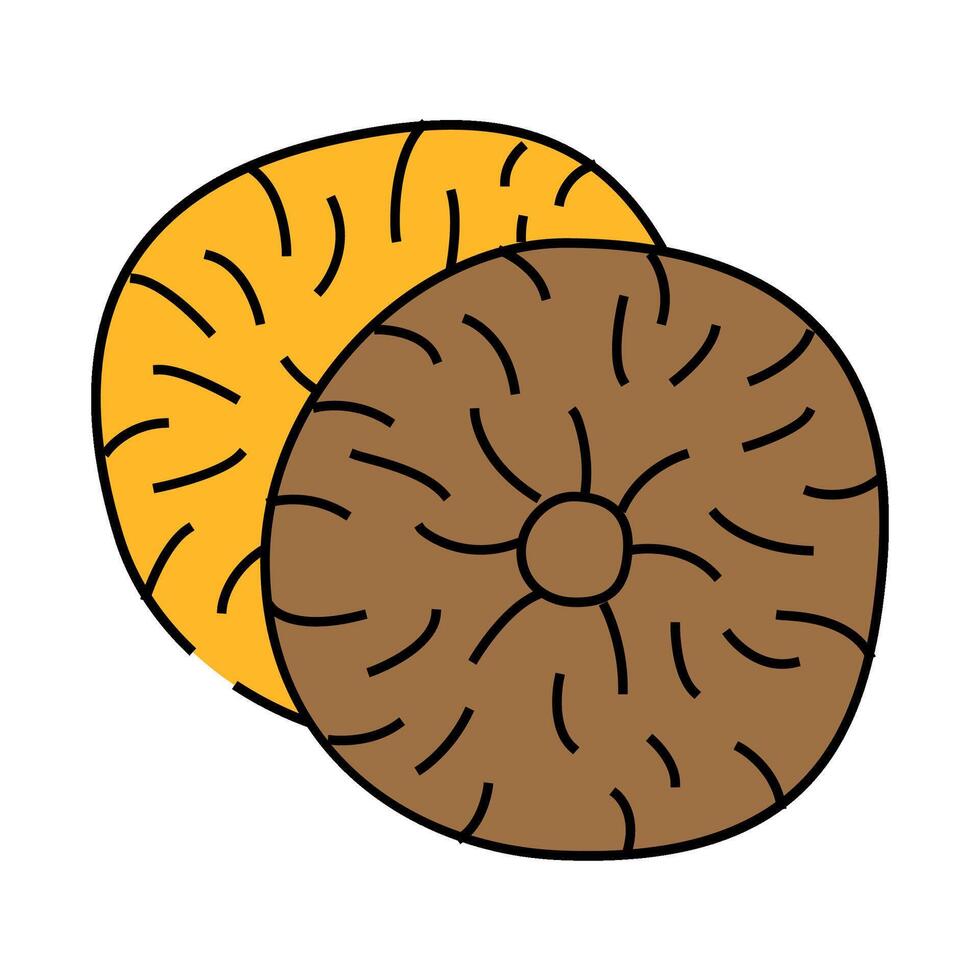 figs dried fruit icon color illustration vector