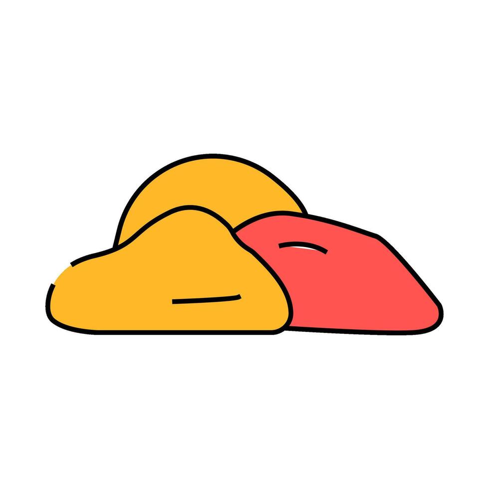ginger dried fruit icon color illustration vector