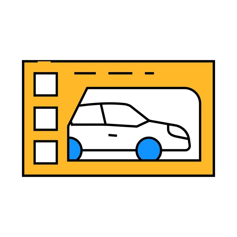car toy child icon color illustration vector