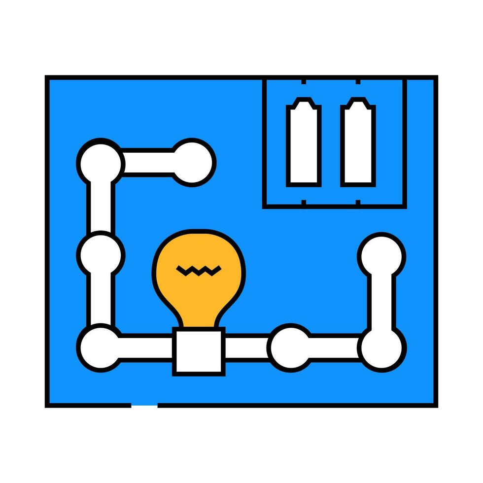 science exploration kit toy child icon color illustration vector