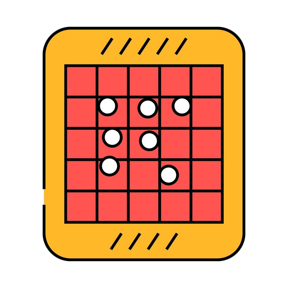 othello game board table icon color illustration vector