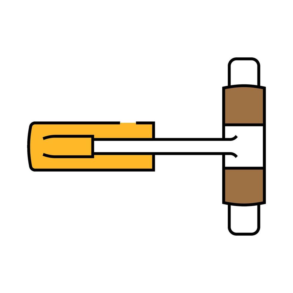 door closer hardware furniture fitting icon color illustration vector