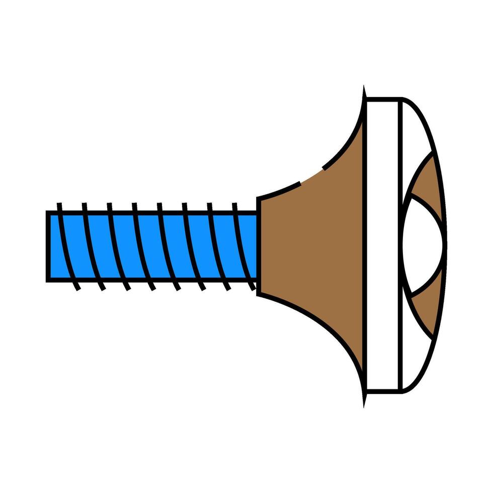 knobs pull hardware furniture fitting icon color illustration vector