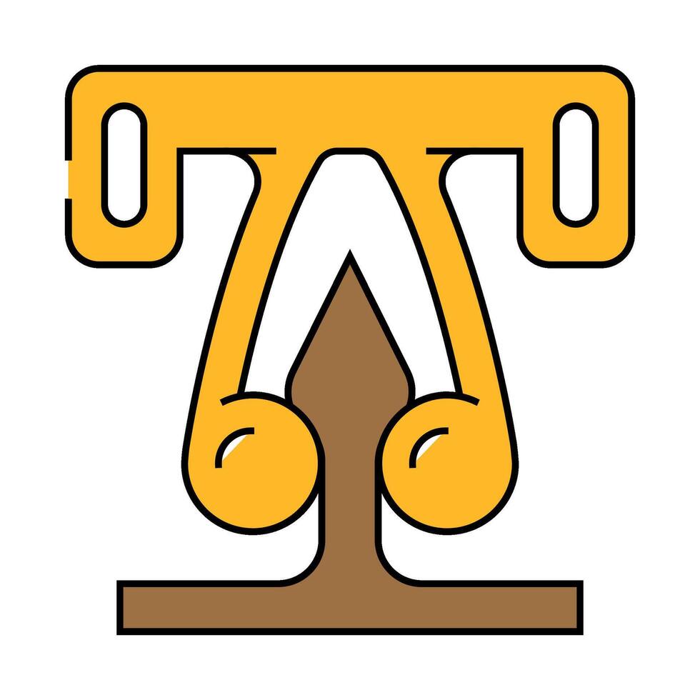 catches furniture hardware fitting icon color illustration vector
