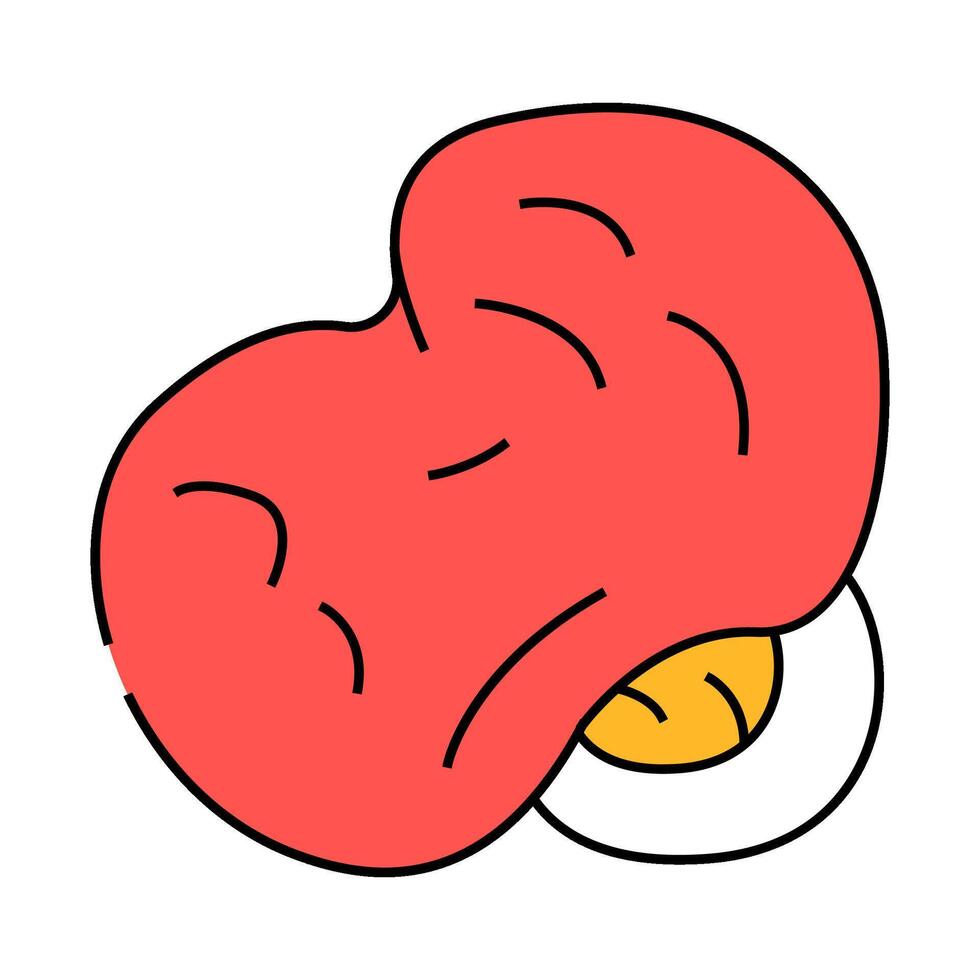 popcorn tasty snack icon color illustration vector