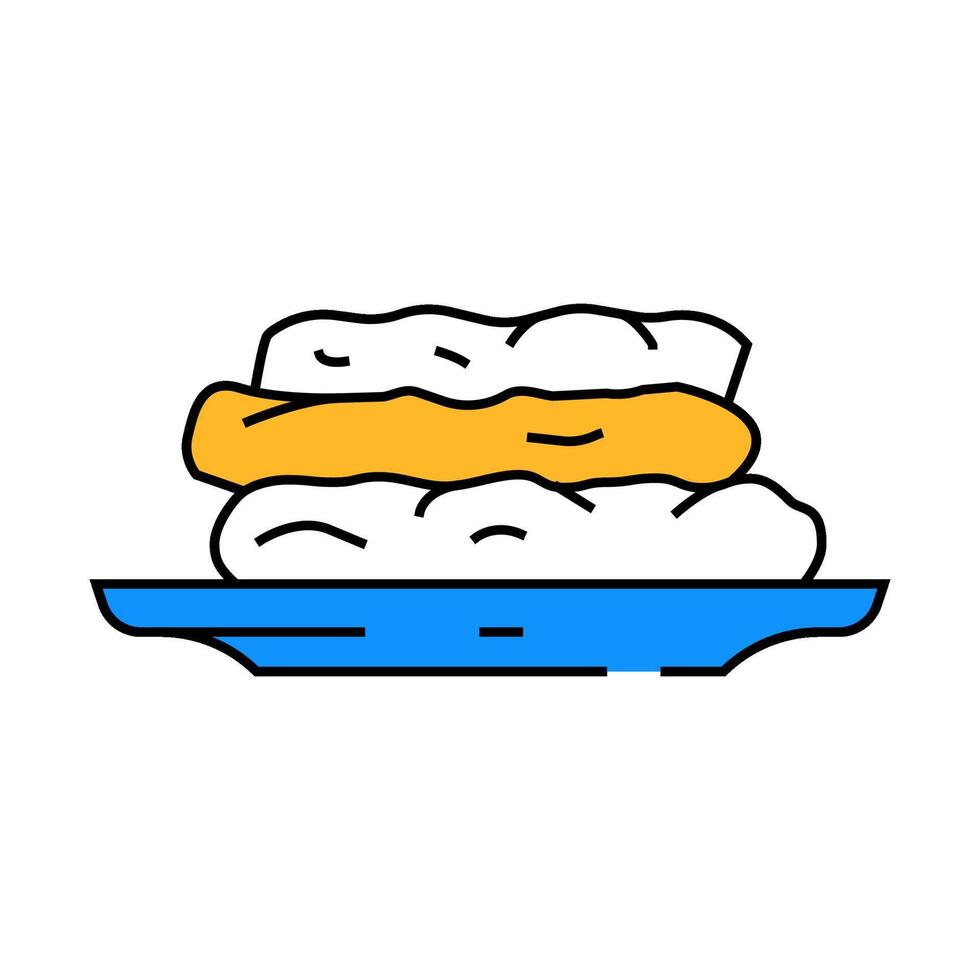 peanut butter cookies food snack icon color illustration vector