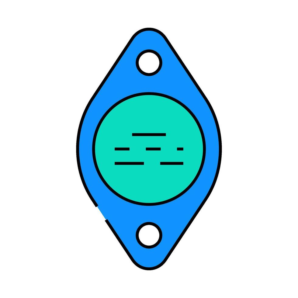transistor electrical engineer icon color illustration vector