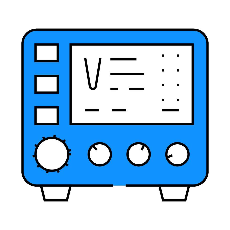 power supply electrical engineer icon color illustration vector