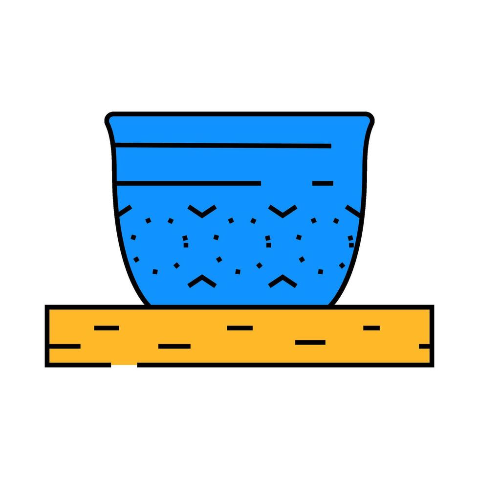 sake cup japanese food icon color illustration vector