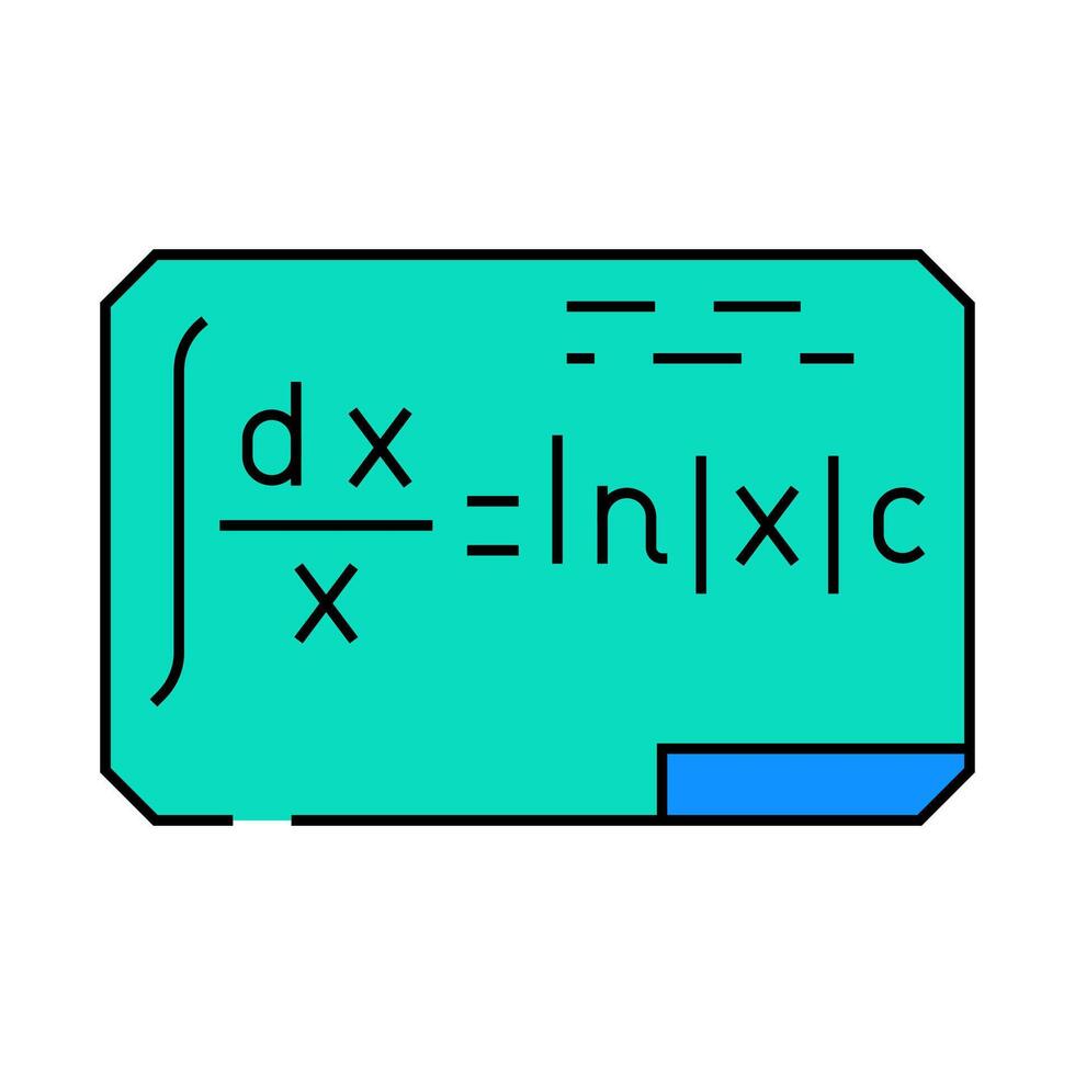 formula math science education icon color illustration vector