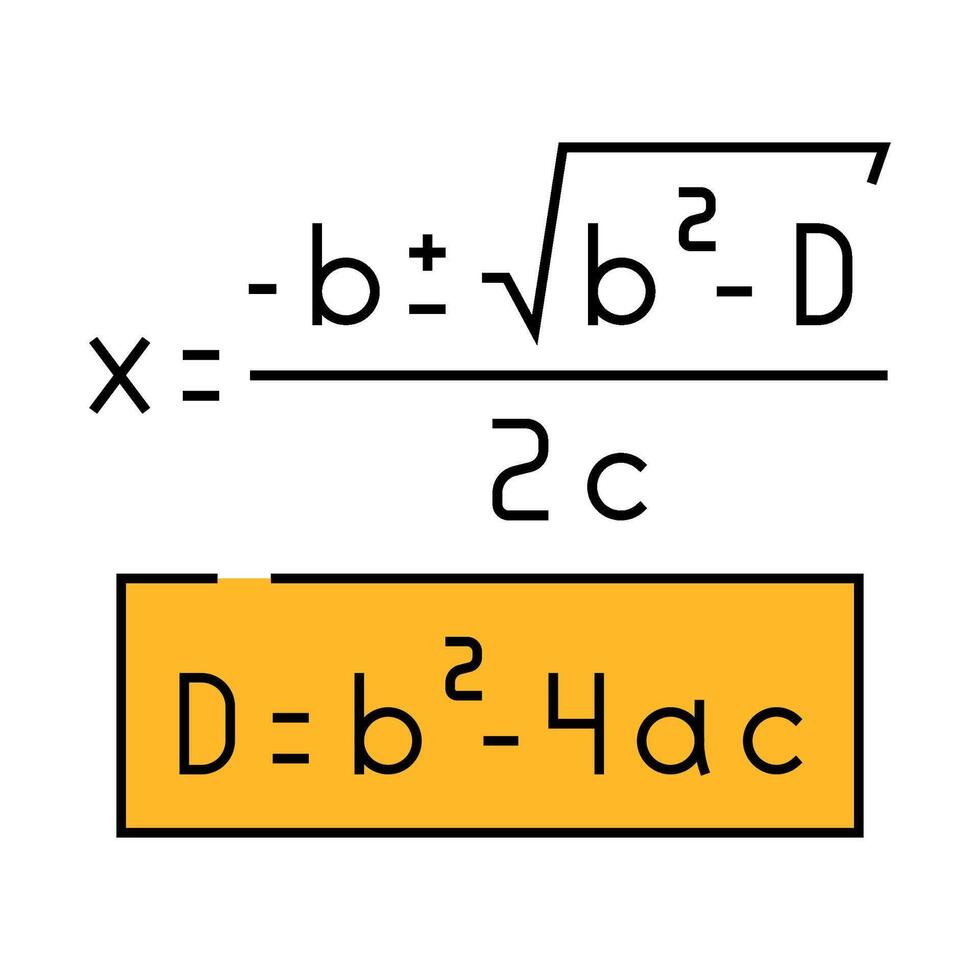 formula math science education icon color illustration vector