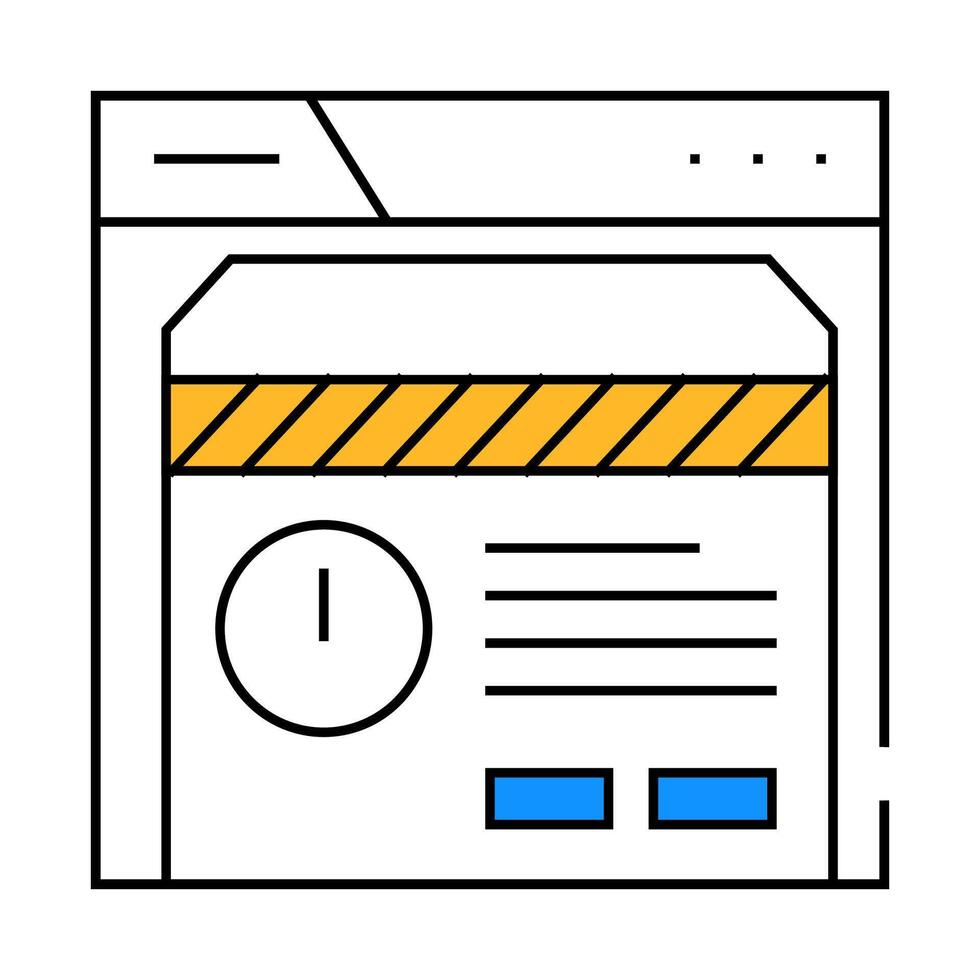 profile deactivated icon color illustration vector