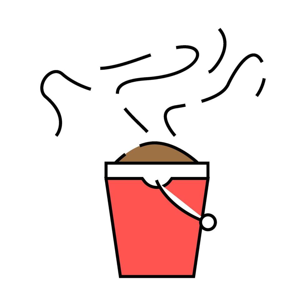 odor smell icon color illustration vector